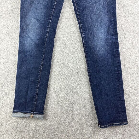 J Brand Jeans Womens 28 Blue Dark Vintage Wash Skinny Leg Stretch Denim Preppy - Picture 4 of 15